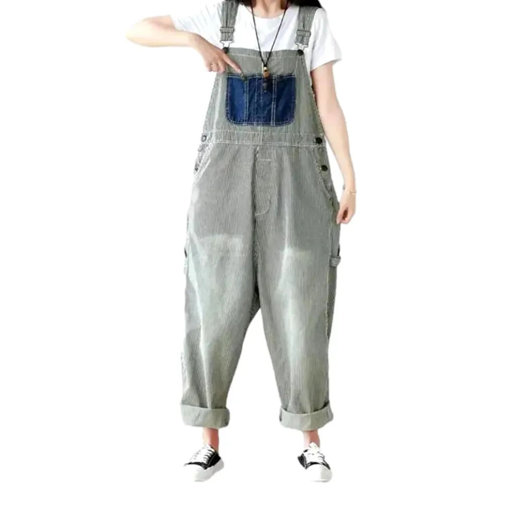 Stylish baggy denim dungaree for women