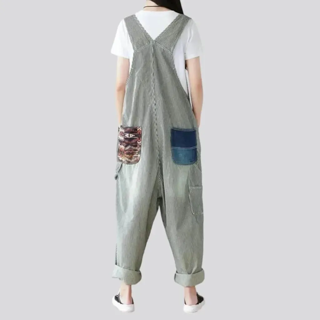 Stylish baggy denim dungaree for women