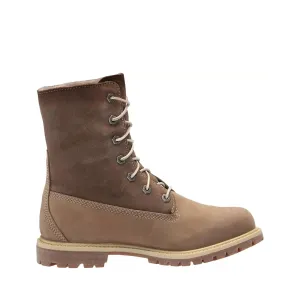 Timberland Women's Authentic Mid Warm Lined Waterproof Boot, Taupe-New 2024