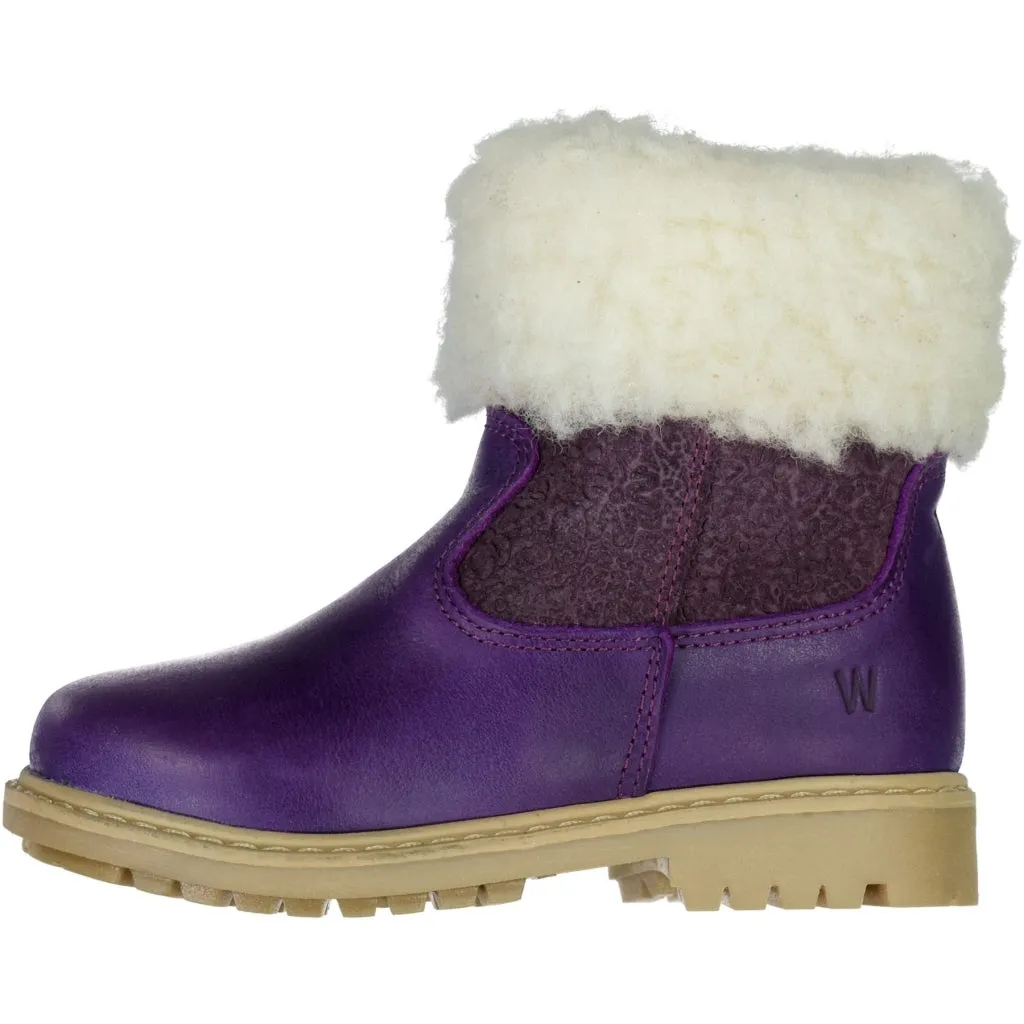 Timian Wool Top Boot - berry