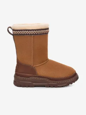 UGG Kids Classic Short TrailGazer Boots in Brown