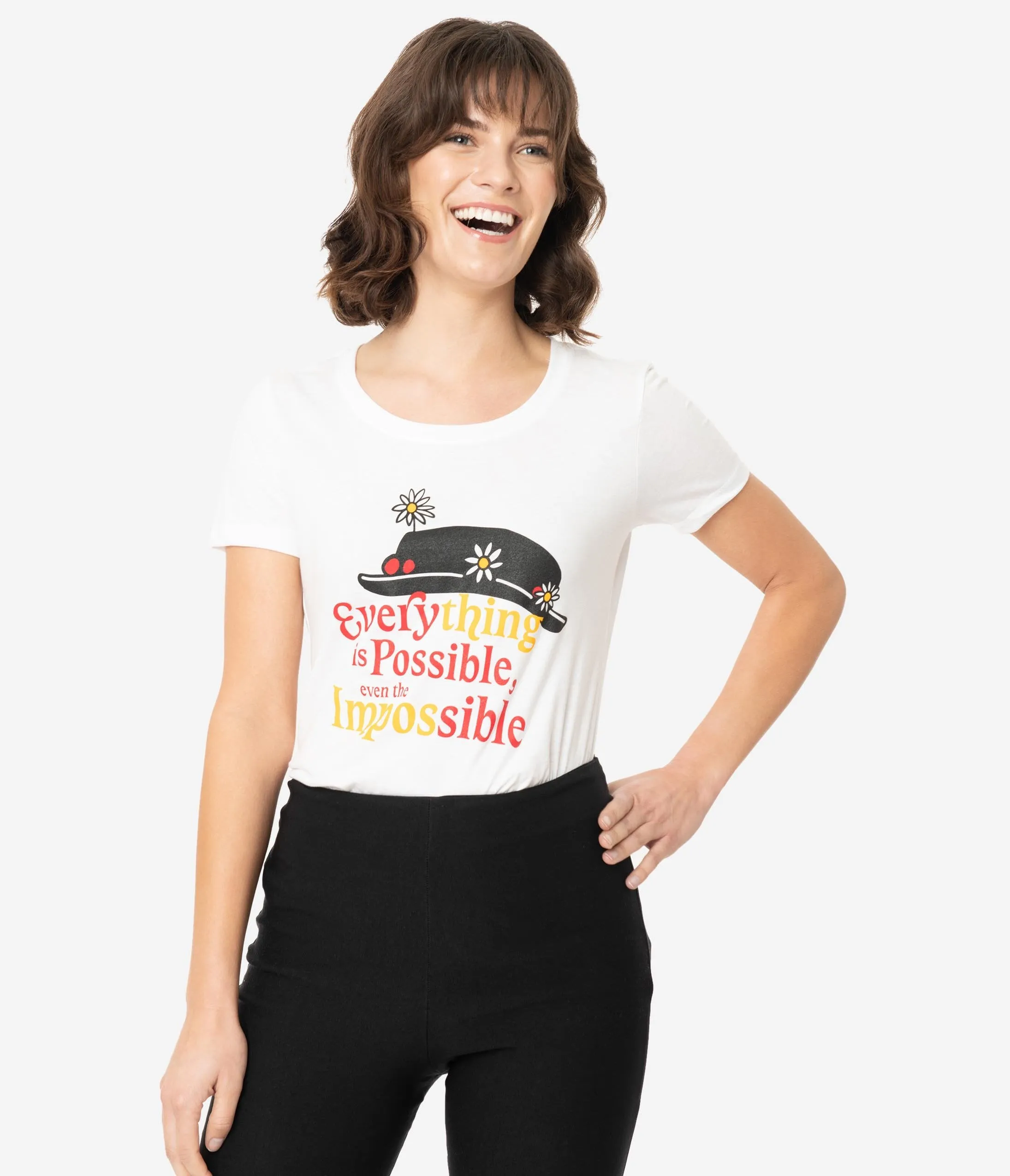 Unique Vintage Everything Is Possible Fitted Tee