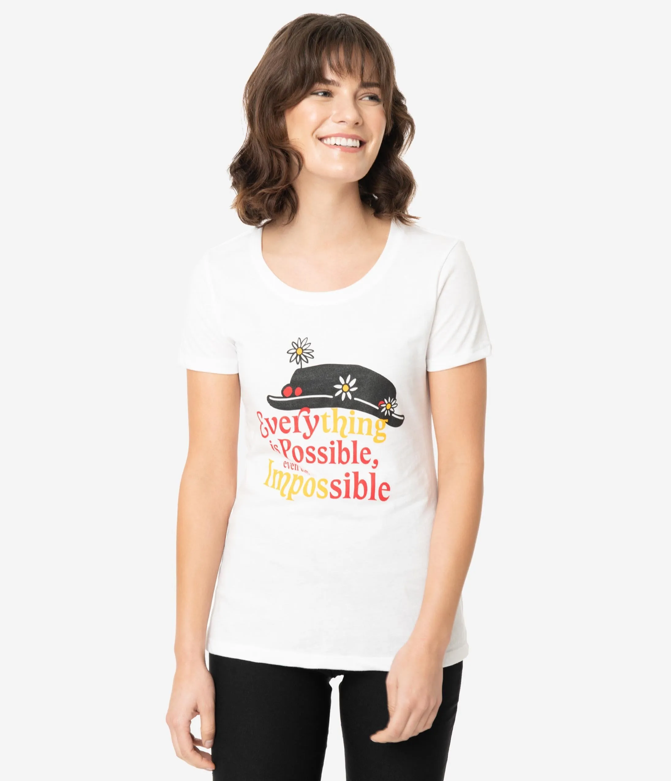 Unique Vintage Everything Is Possible Fitted Tee