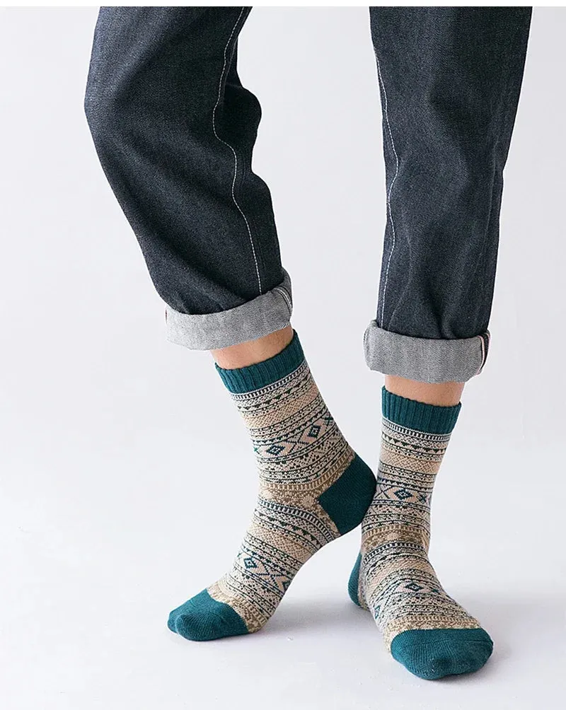 Vintage 5 Pairs Men’s Wool Socks