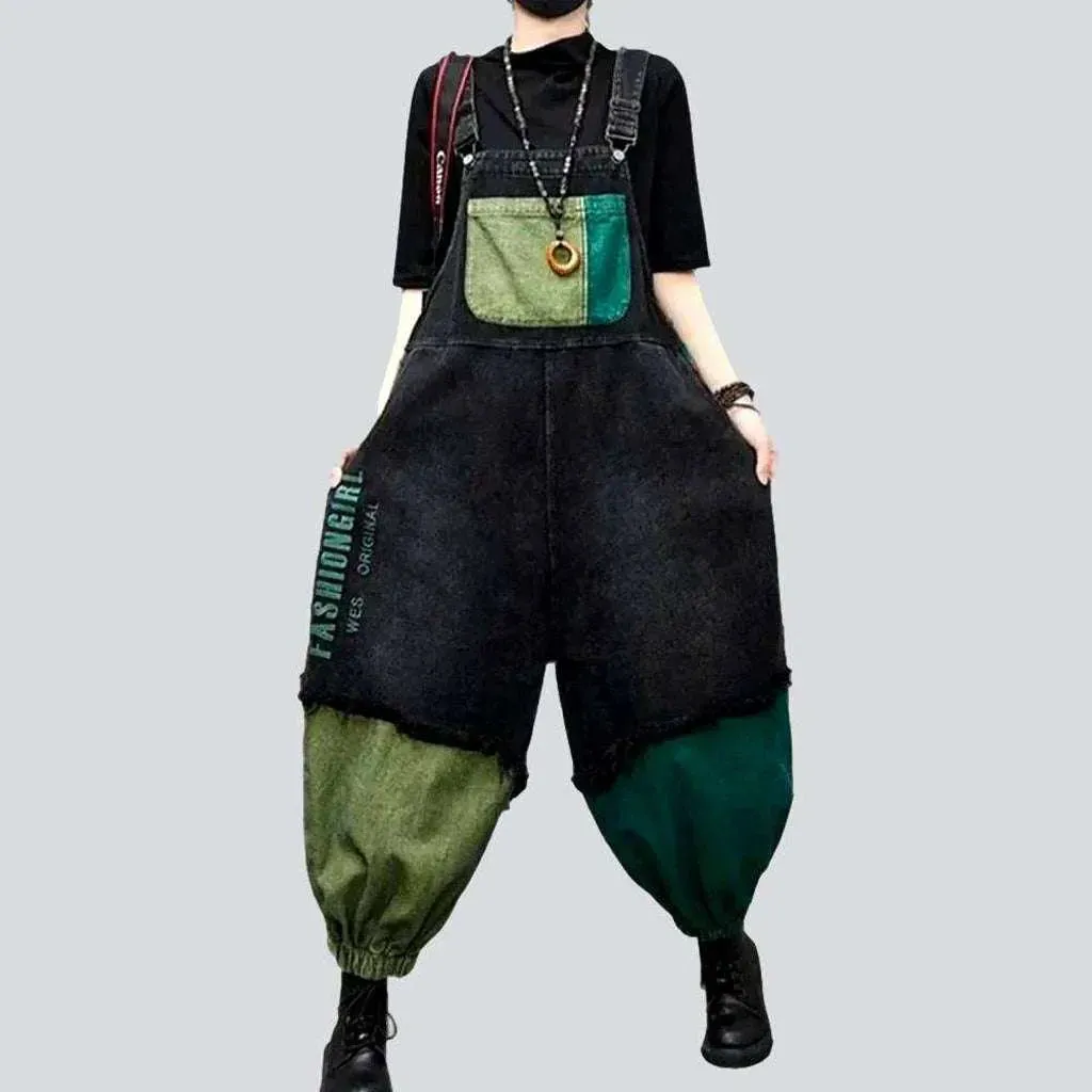 Vintage jeans overall for women