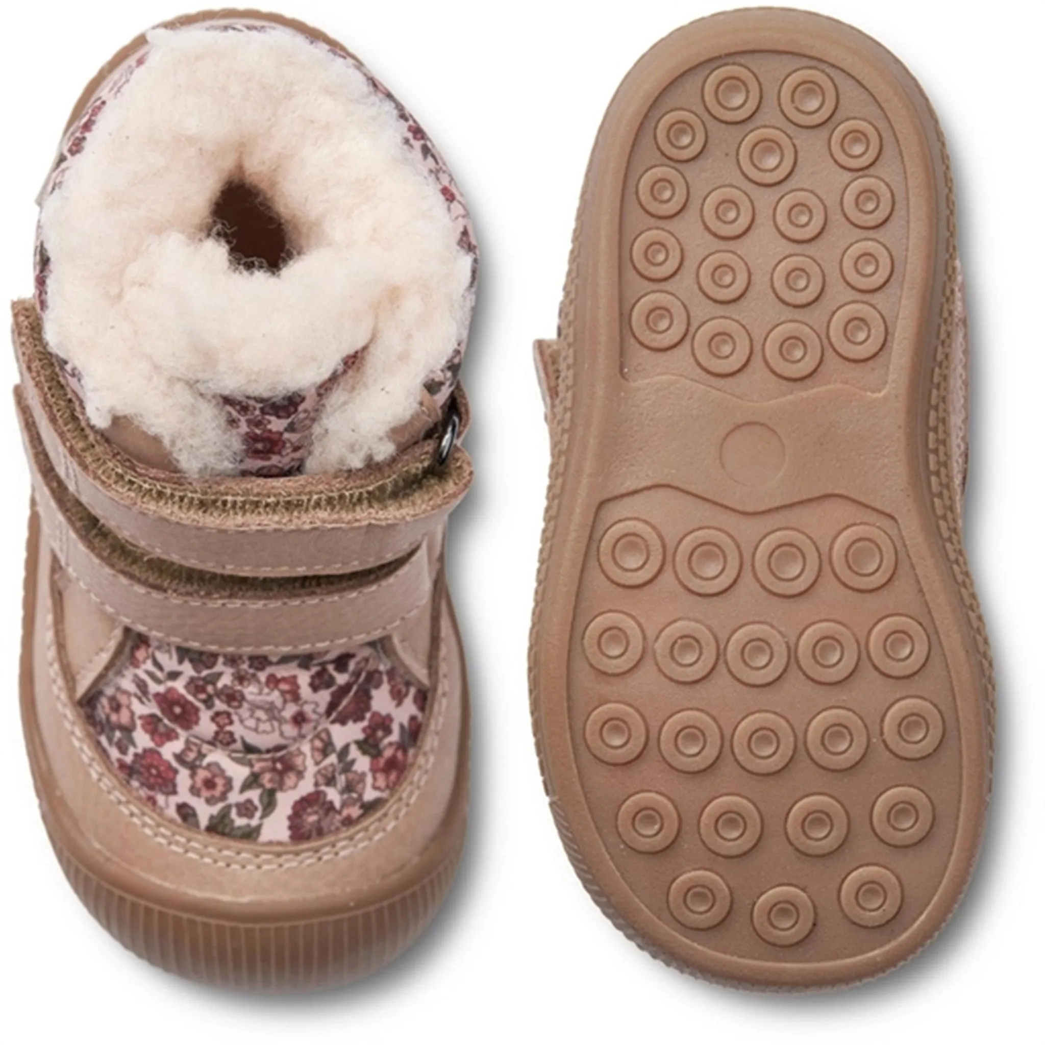 Wheat Winter Boots Daxi Wool Tex Print Rose Dust Flowers