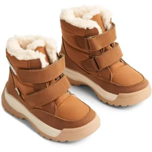 Wheat Winter Boots Millas Double Velcro Tex Cognac