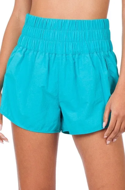 Windbreaker Running Shorts in Ice Blue