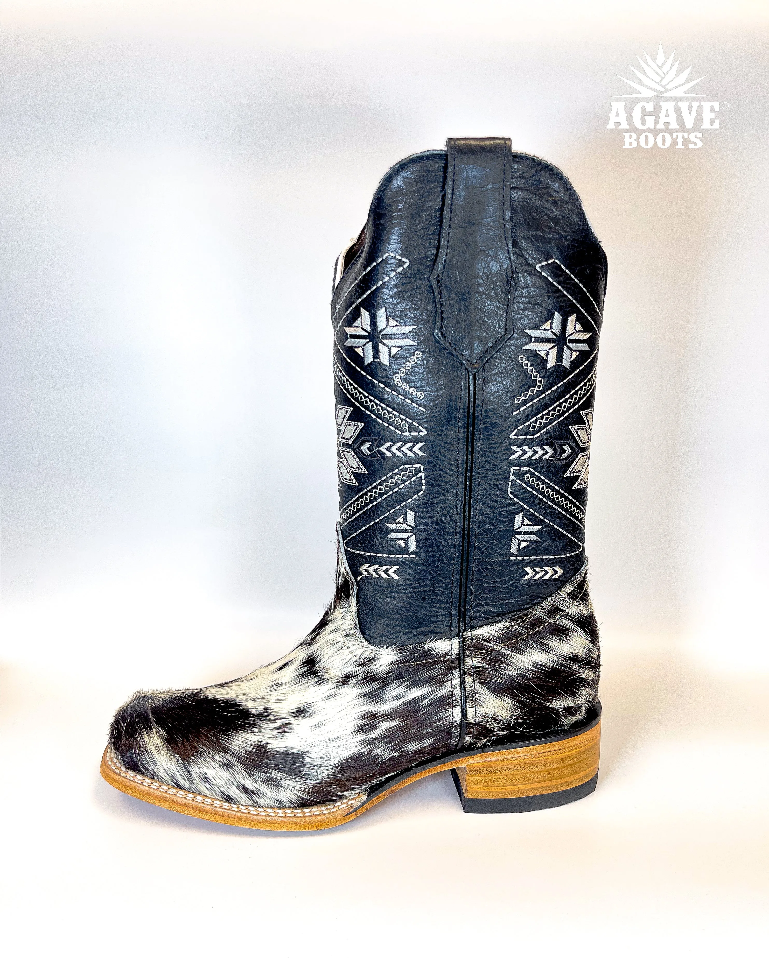 WOMEN COWHIDE BLACK | WOMEN COWBOY BOOTS