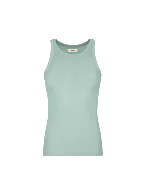 Women's 365 Lightweight Rib Tank Top—eucalyptus blue