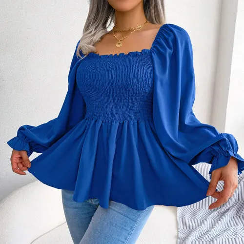 Womens Loose Fit Chiffon Blouse