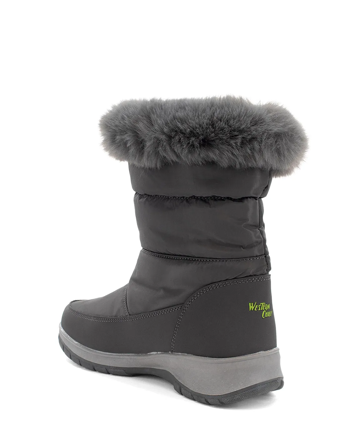 Women's Pine Faux Fur Mid Cold Weather Boot - Charcoal